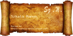 Szkala Manon névjegykártya